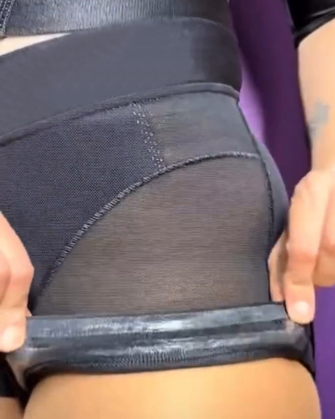 Shorts Moldeadores Levanta Glúteos de Malla Transparente Sin Costuras y Cintura Baja