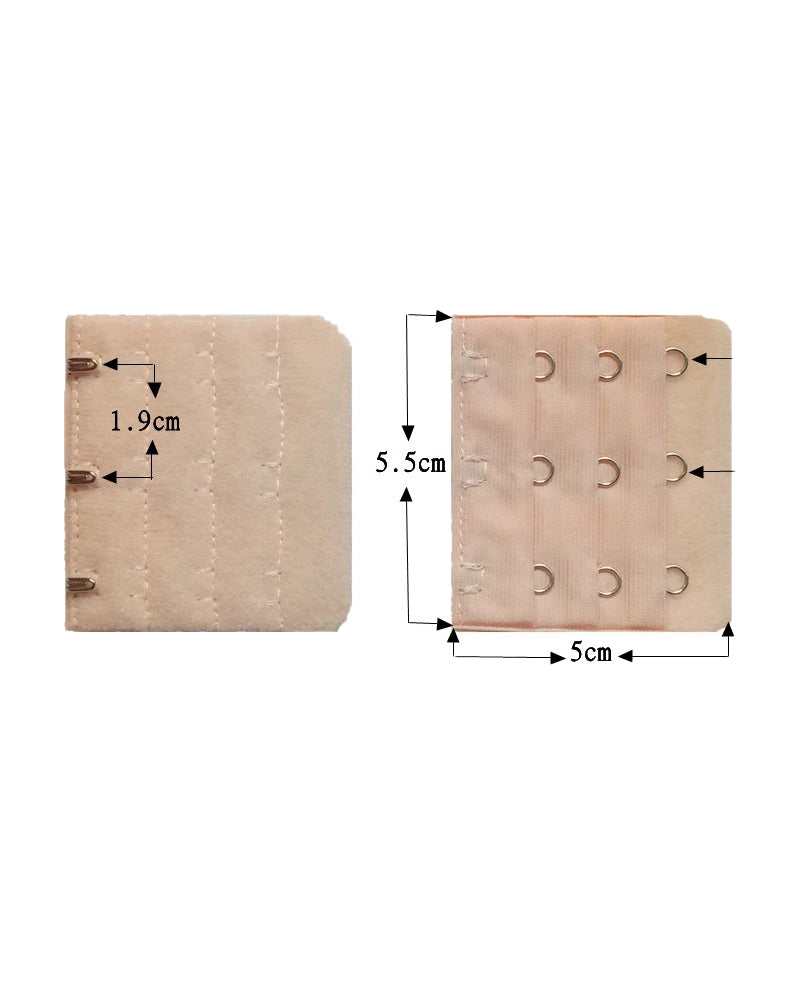 Hebilla Extensora para Ropa Interior 3 Filas 3 Ganchos