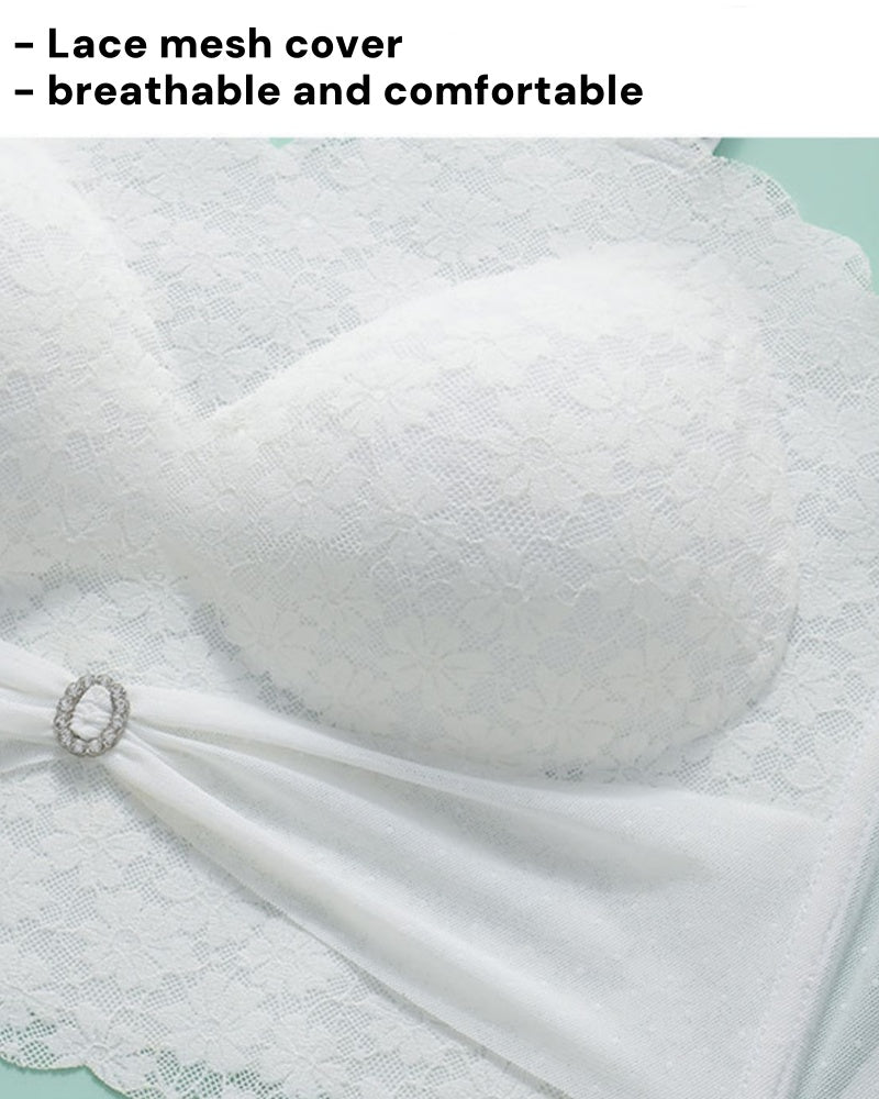 Sostén Sexy Push Up Antideslizante Sin Aros con Tirantes Removibles