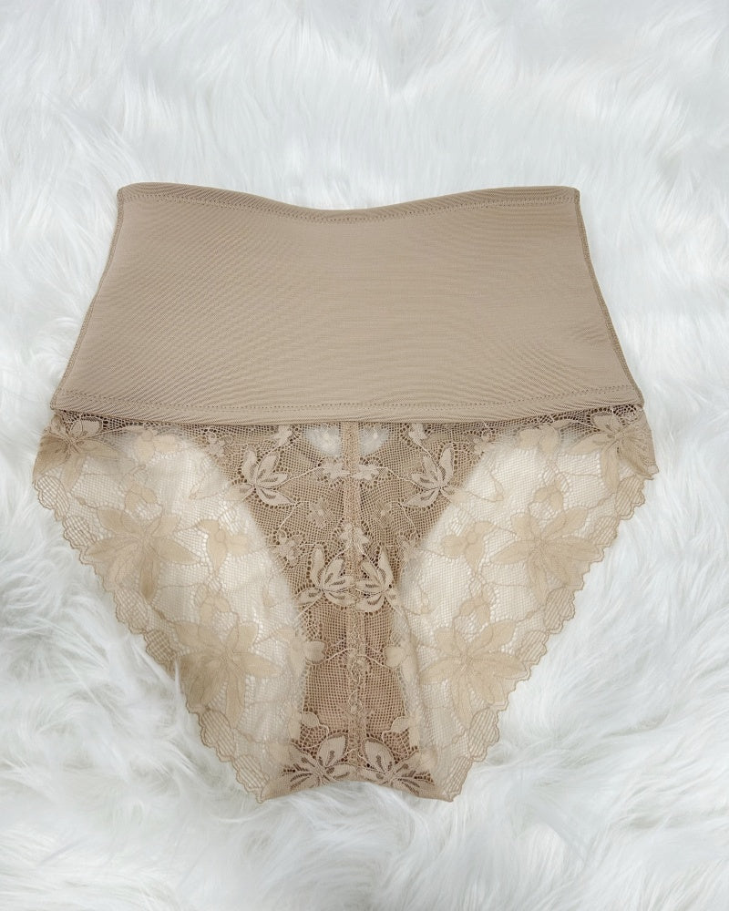 Shapshe® Faja de Apertura Frontal con Panty de Control de Abdomen y Detalles de Encaje