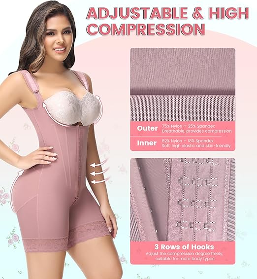 Shapshe® Fajas Colombianas Moldeadoras de Cuerpo Completo Control de Abdomen Levantamiento de Glúteos Post Cirugía Compresión