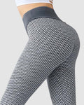 Leggings Deportivos Levantacola de Panal Anticelulitis de Cintura Alta para Yoga