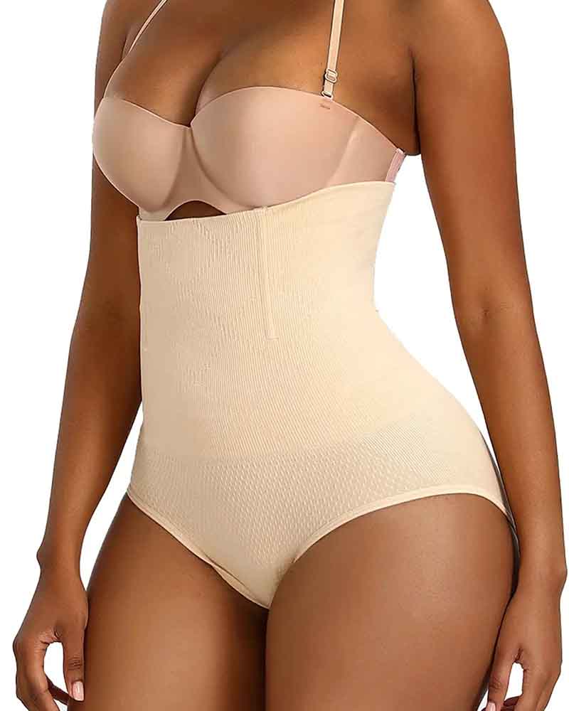 Bragas Moldeadoras de Cintura Alta Levanta Glúteos Sin Costuras con Control de Abdomen