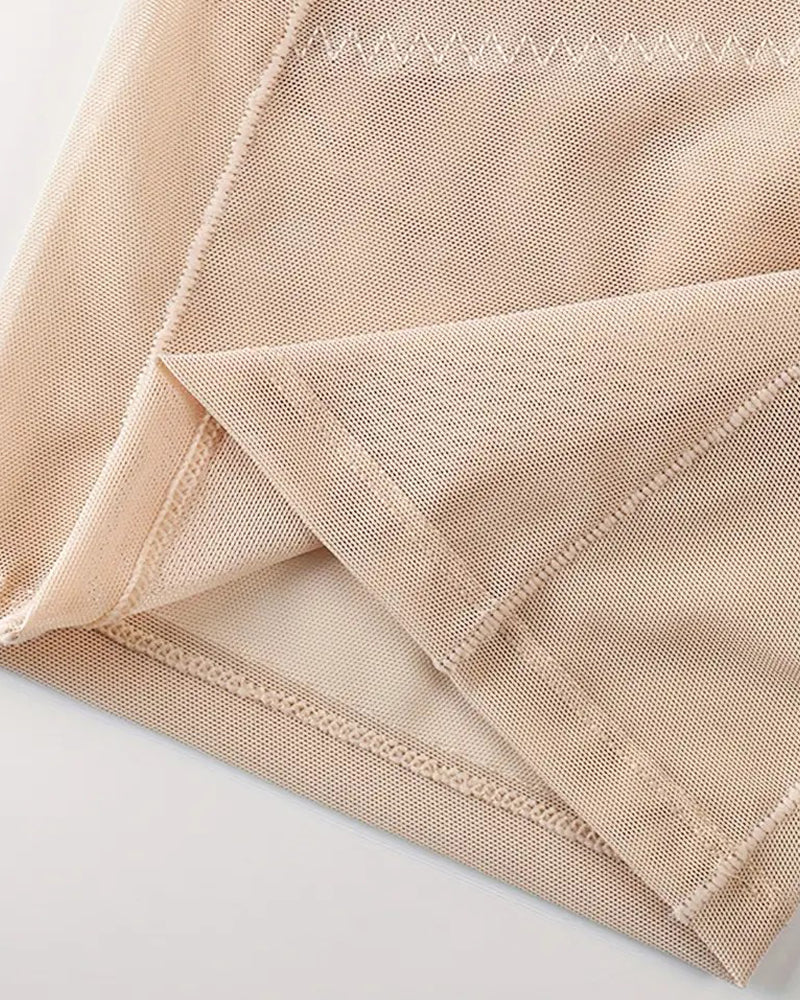 Shorts moldeadores de malla de cintura alta con control de abdomen para recuperación posparto y adelgazamiento
