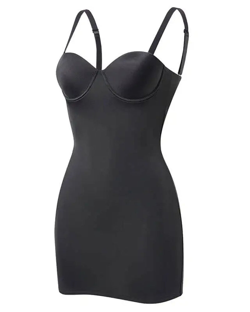 Vestidos Moldeadores Ajustados Sin Tirantes Con Control De Abdomen Y Sostén Incorporado