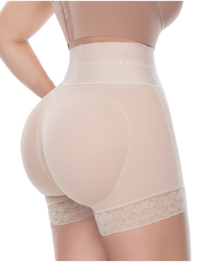 Shapshe® Shorts BBL de Doble Compresión de Cintura Alta con Panty de Control de Abdomen Medio