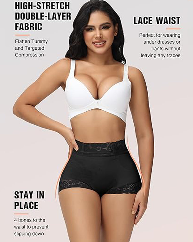 Shapshe® Faja Clásica de Encaje para Mujer Moldeadora de Cuerpo Levantacola Braga Moldeadora Suave