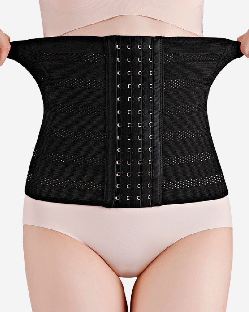 Faja Cinturón Ajustable para Mujer, Transpirable, con Ganchos, Reductora de Abdomen Postparto