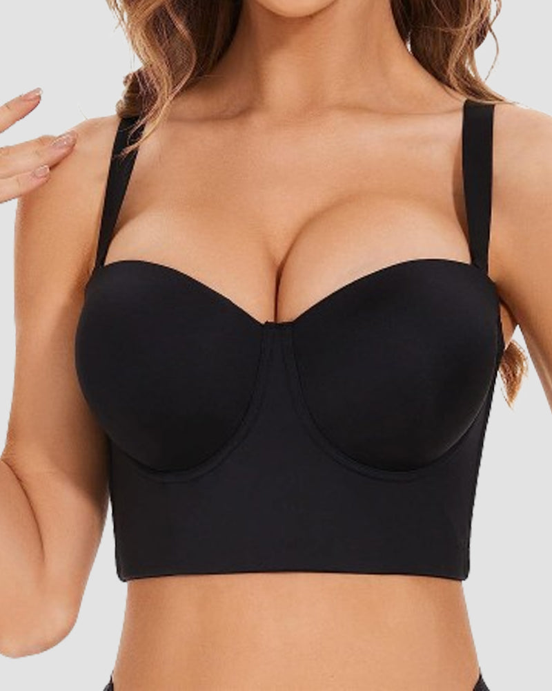 Brasieres sin costuras multiusos, de espalda baja, antideslizantes, push up, de cobertura total, tallas grandes