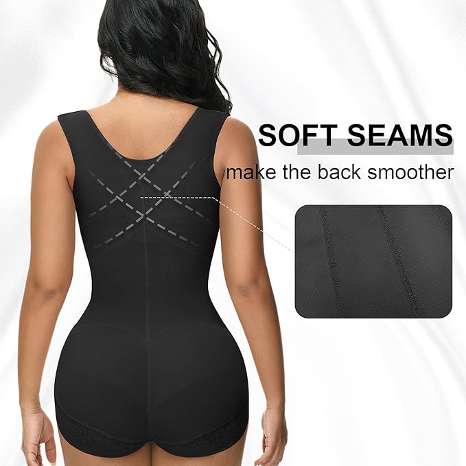 Shapshe® Fajas Colombianas Doble Control de Abdomen Post Cirugía Soporte para la Espalda Revenge Shapewear