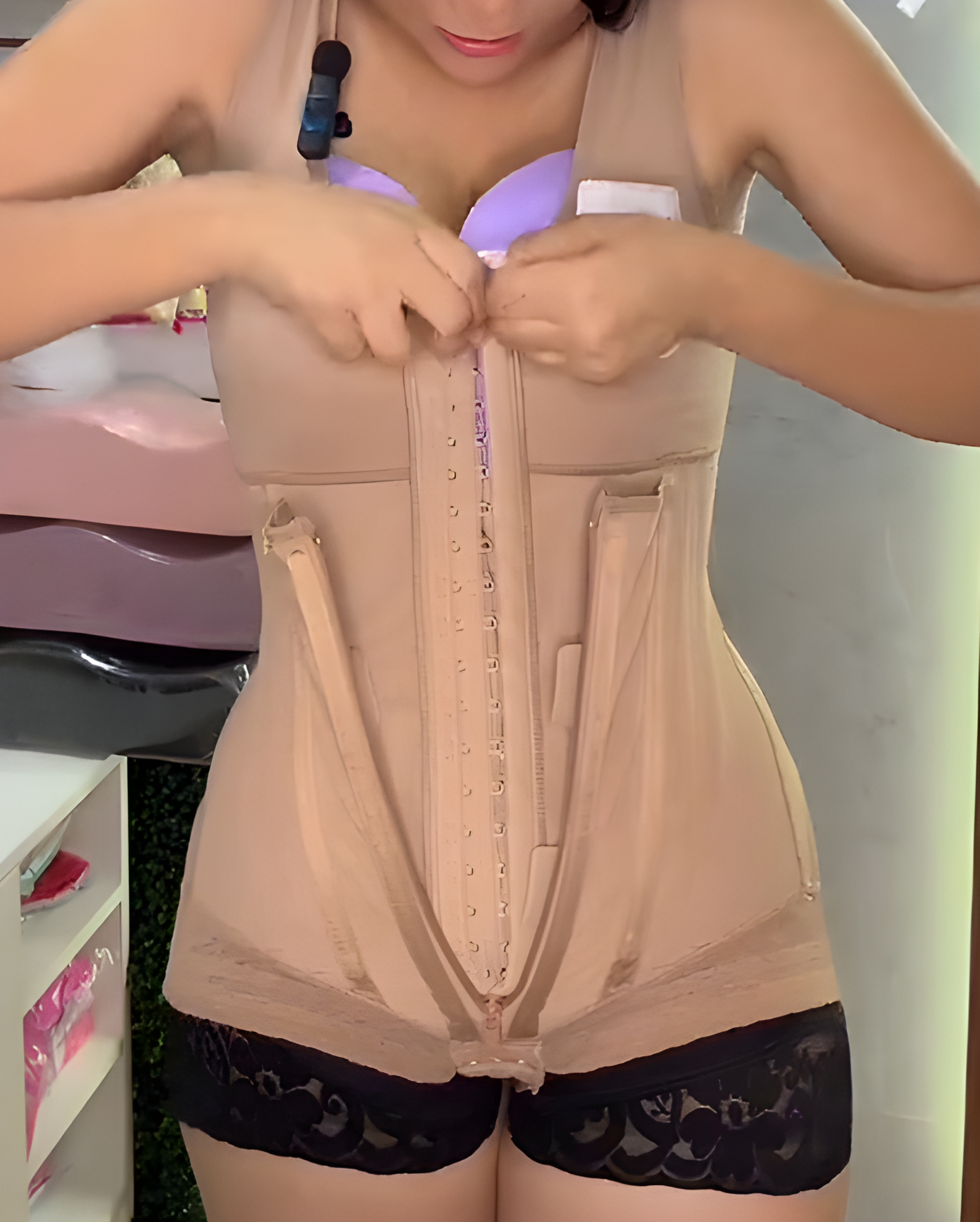 Shapshe® Fajas Colombianas Moldeador Corporal Overbust de Doble Compresión