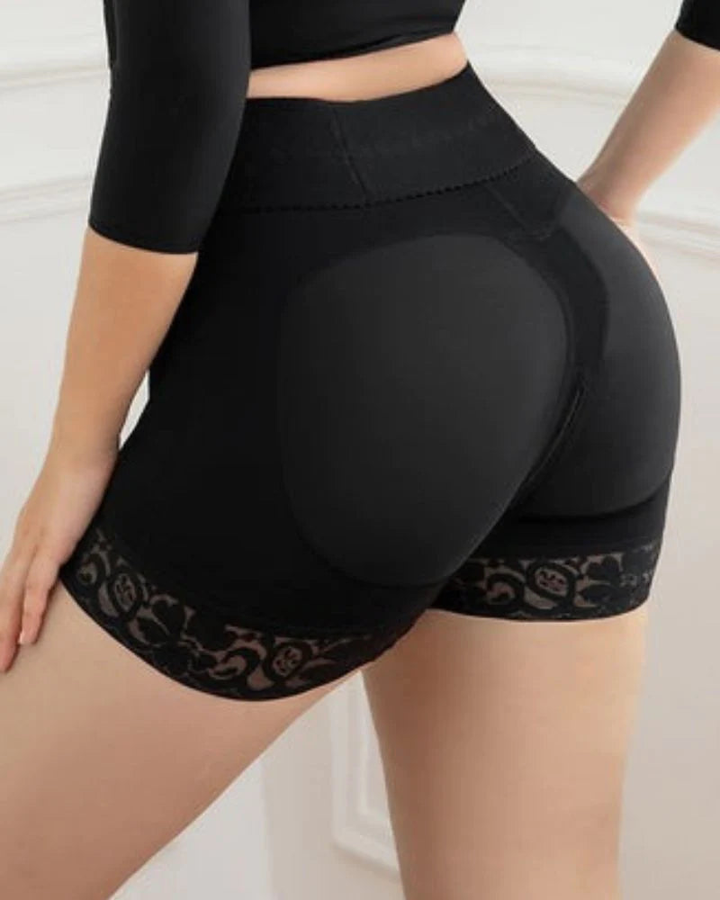 Mujeres Pantaletas Negras Moldeadoras con Control de Abdomen y Levanta Glúteos