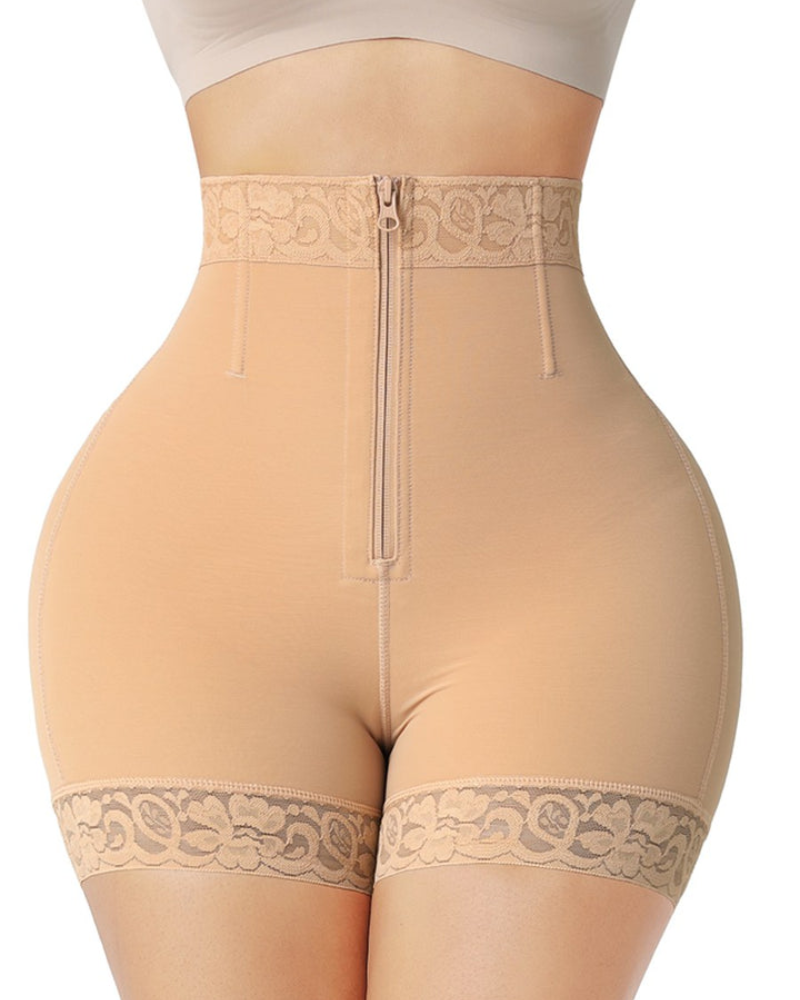 Shapshe® Short moldeador con cinturilla media, control de abdomen, cierre frontal, alta compresión y levantador de glúteos