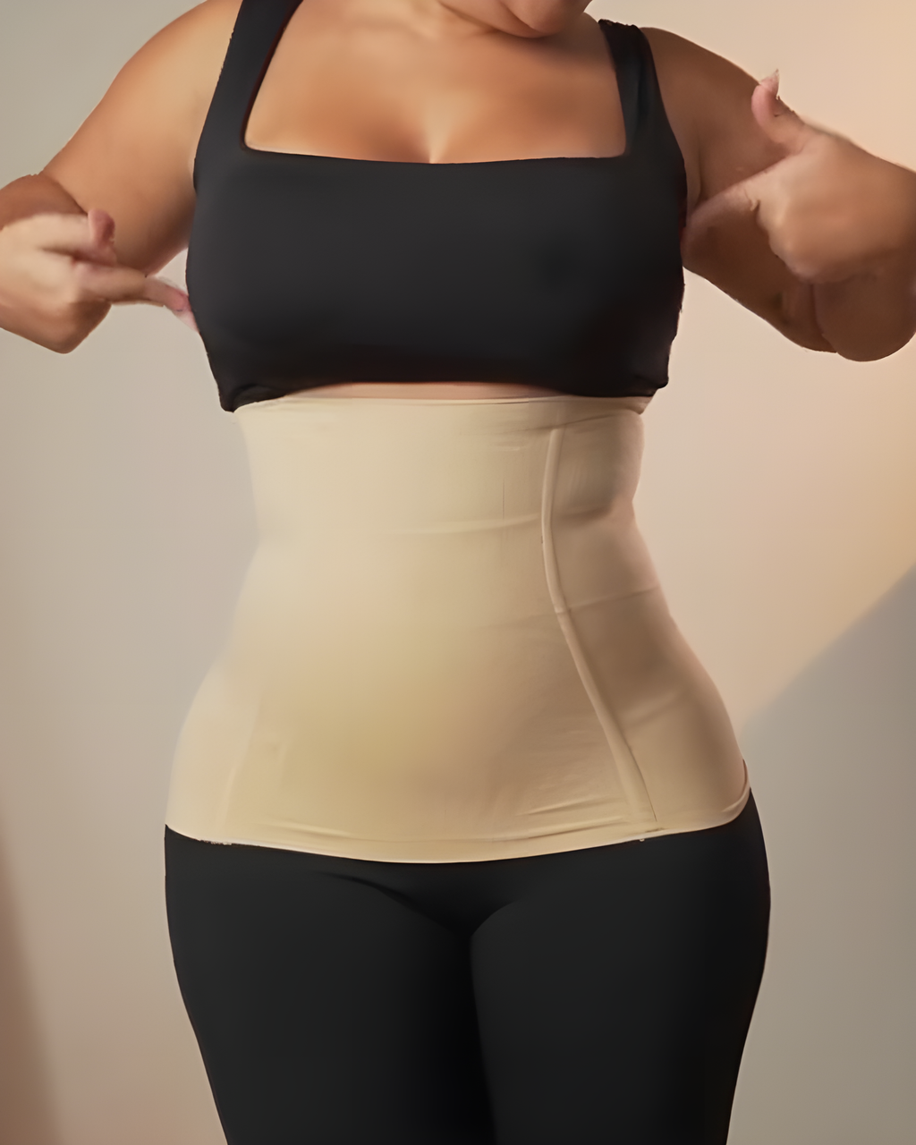 Cinturón de Control Abdominal con Huesos de Acero Sin Costuras y Alta Elasticidad