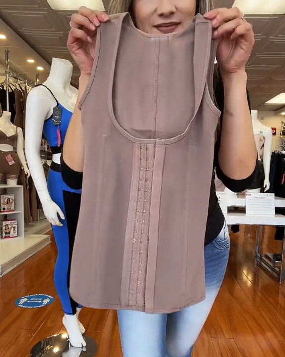 Shapshe® Chaleco Moldeador de Cintura Sin Costuras con Control Abdominal, Corsé de Compresión para Entrenamiento