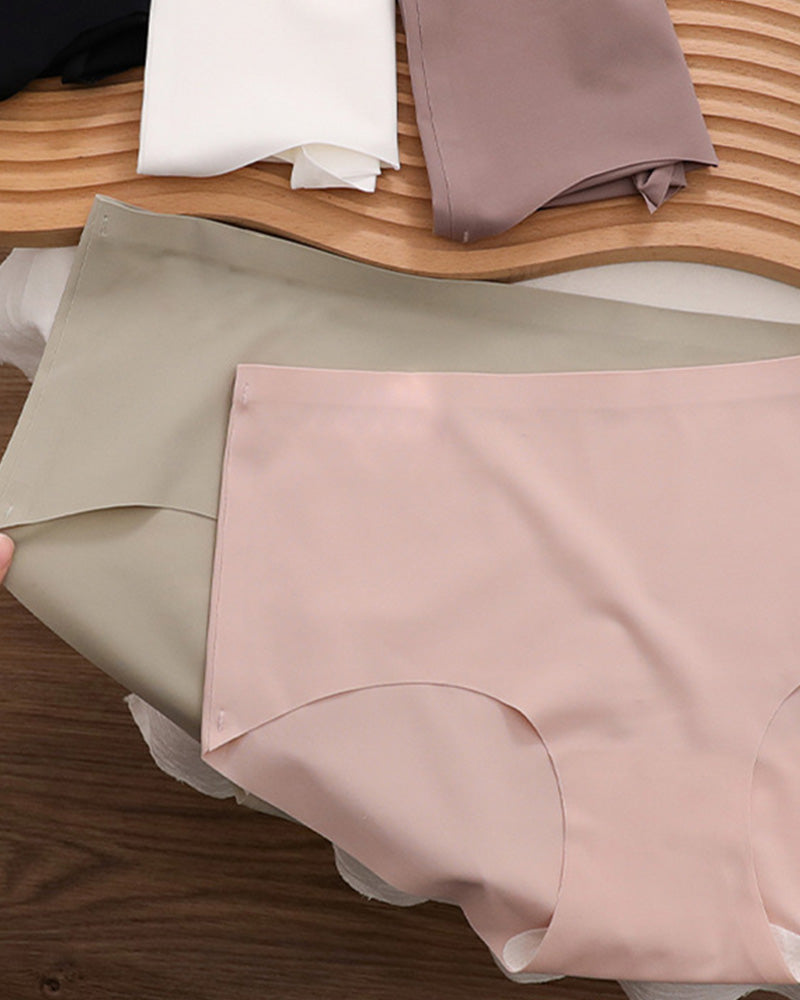 Ropa interior antibacteriana elástica de cintura media sin costuras y amigable con la piel