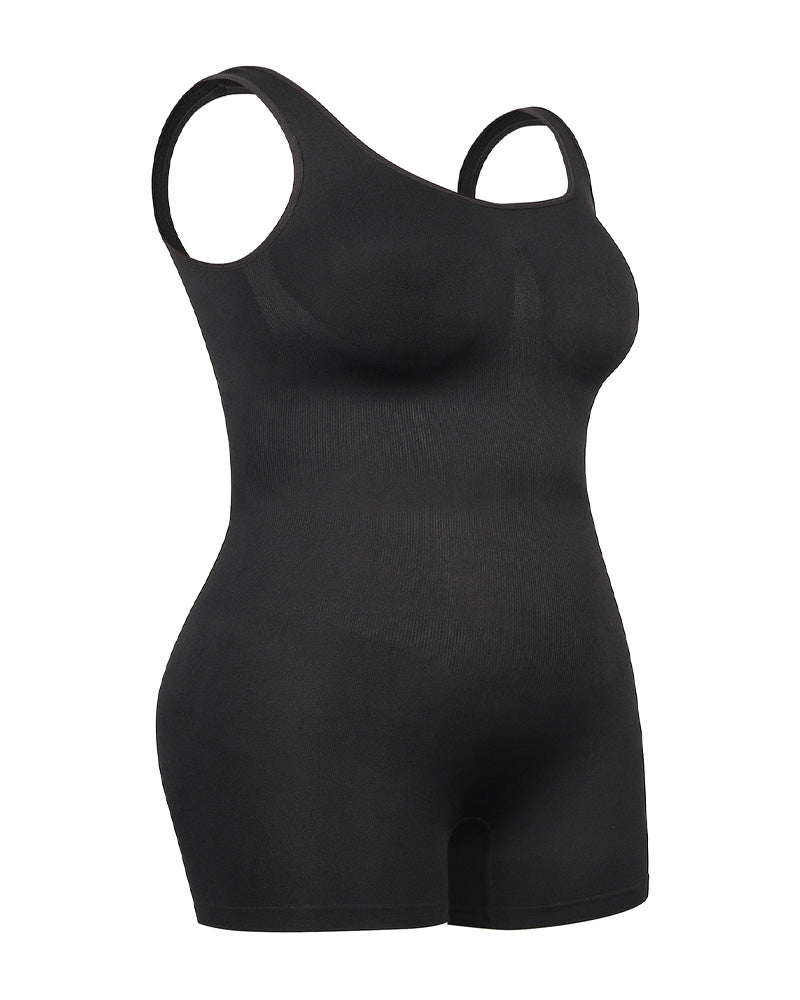 Body de modelador exterior sin costuras para mujer, control de abdomen, hasta mitad del muslo