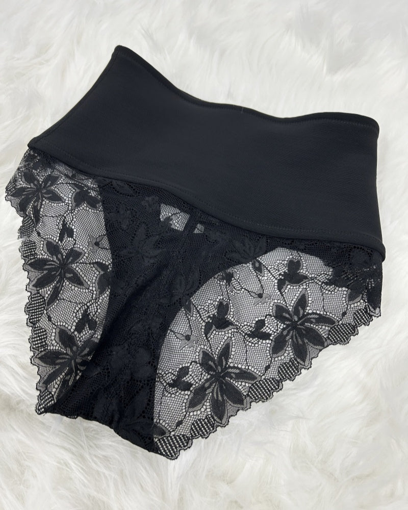 Shapshe® Faja de Apertura Frontal con Panty de Control de Abdomen y Detalles de Encaje