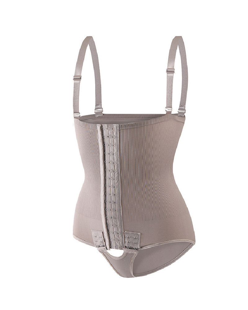 Modelador de Cintura Femenino con Control de Abdomen, Hebilla Ajustable y Apertura Frontal en el Busto