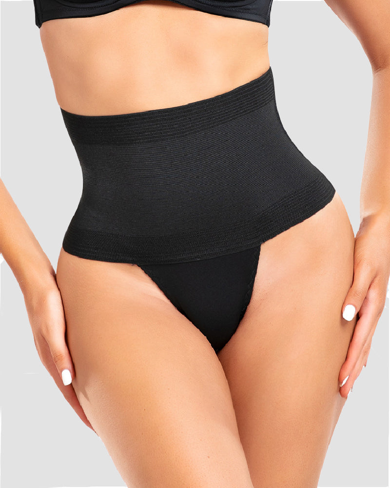 Faja Reductora de Cintura para Mujer, Tanga Moldeadora con Control de Abdomen, Cintura Alta, Pantaleta Moldeadora