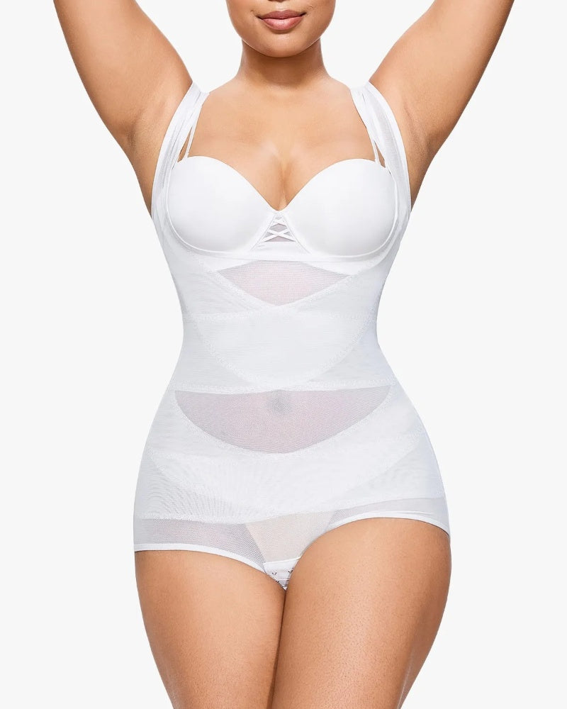 Corsé moldeador de cintura sin costuras de malla, moldeador de glúteos, faja corporal