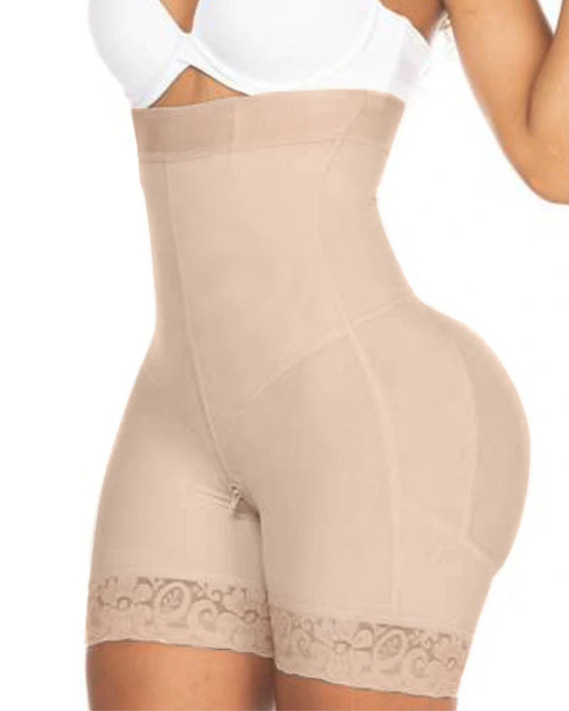 Shapshe® Shorts Moldeadores de Cintura Alta con Encaje para Levantar Glúteos