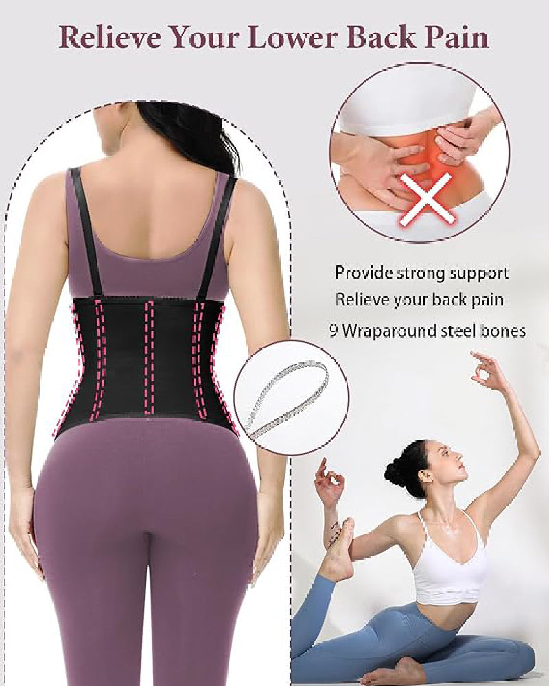 Shapshe® Faja Cinturilla Moldeadora de Uso Diario con Tirantes Removibles Corset Ajustable para Control de Abdomen