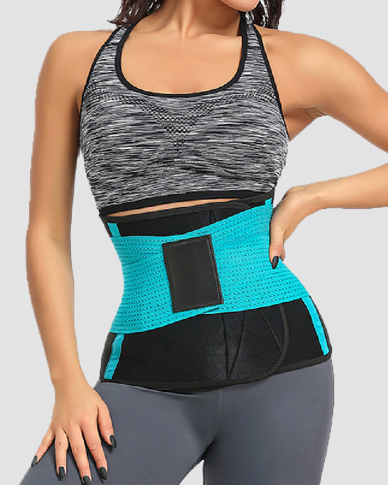 Faja Cinturón Entrenamiento Sudor Control Abdomen Soporte Espalda Corsé