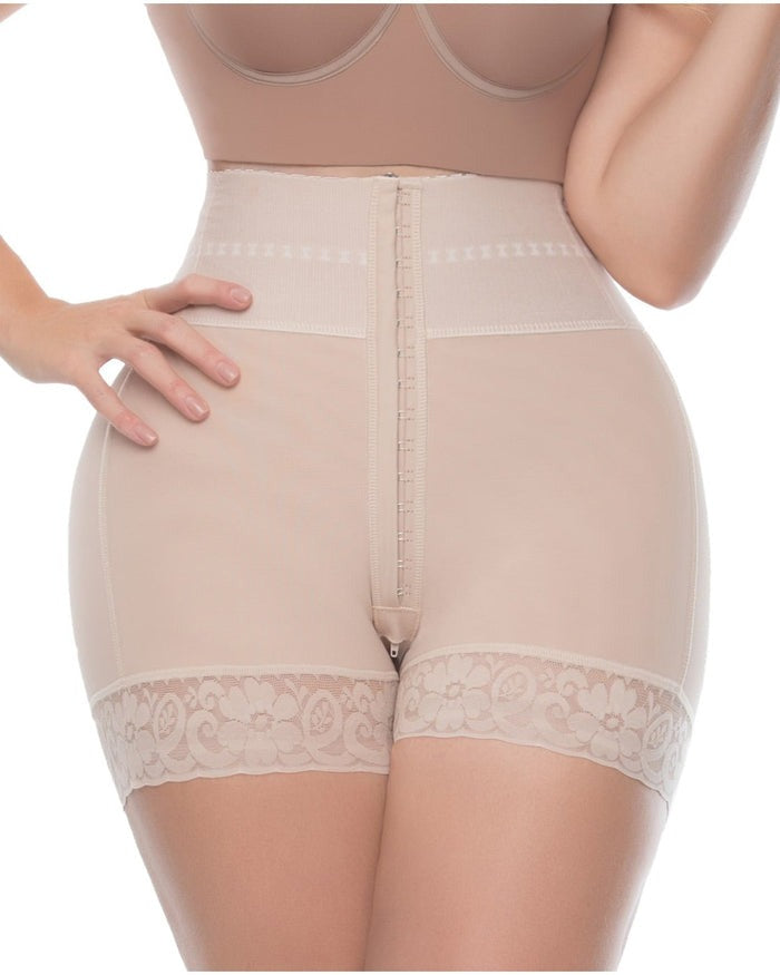 Shapshe® Shorts BBL de Doble Compresión de Cintura Alta con Panty de Control de Abdomen Medio