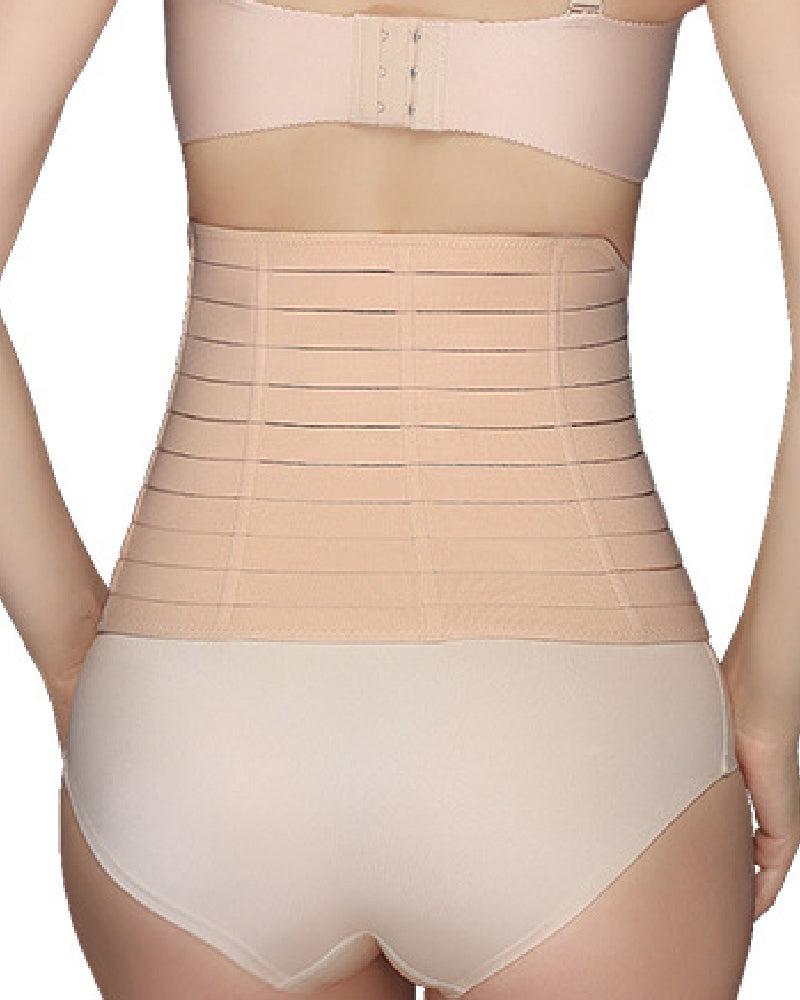 Faja Abdominal Ajustable con Velcro para Control de Abdomen, Transpirable para el Verano, Entrenador de Cintura Postparto