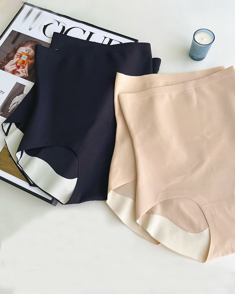 Panties moldeadores de cintura alta para mujer, sin costuras, control de abdomen y sin enrollamiento