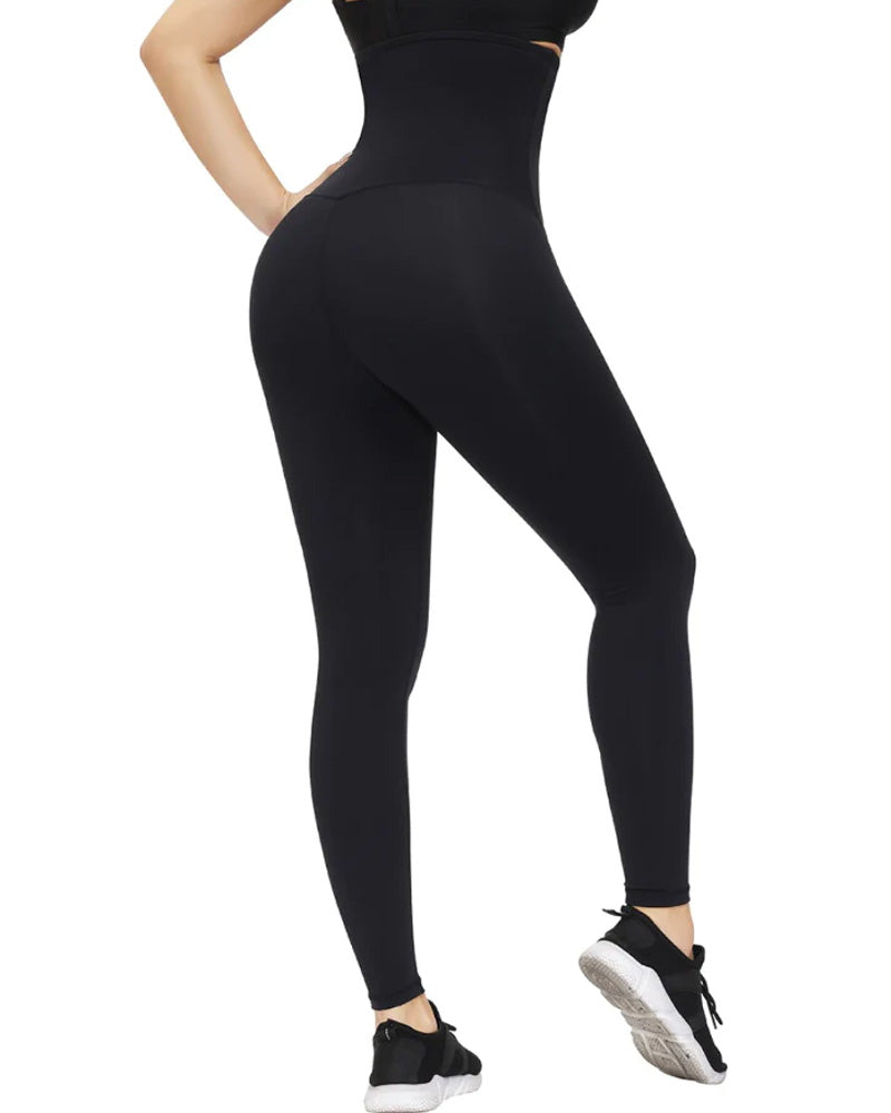 Leggings Corset de Cintura Alta con Control de Abdomen Pantalones Moldeadores