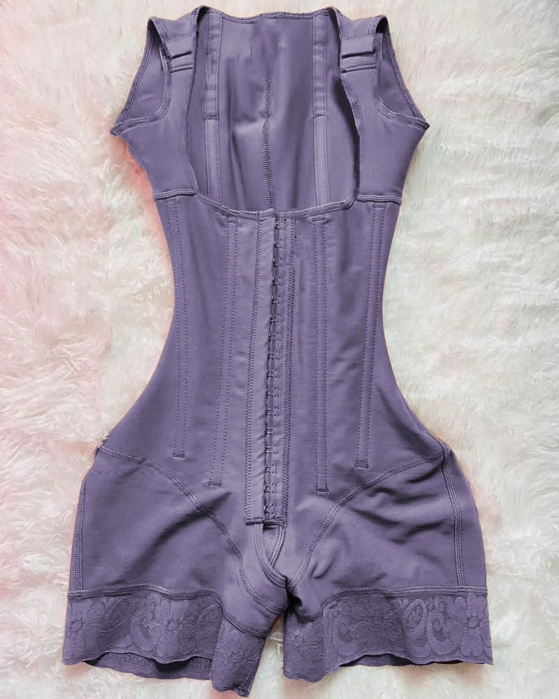 Shapshe® Faja Moldeadora de Cintura con Varillas para Mujer, Postcirugía, Alta Compresión y Escote Abierto