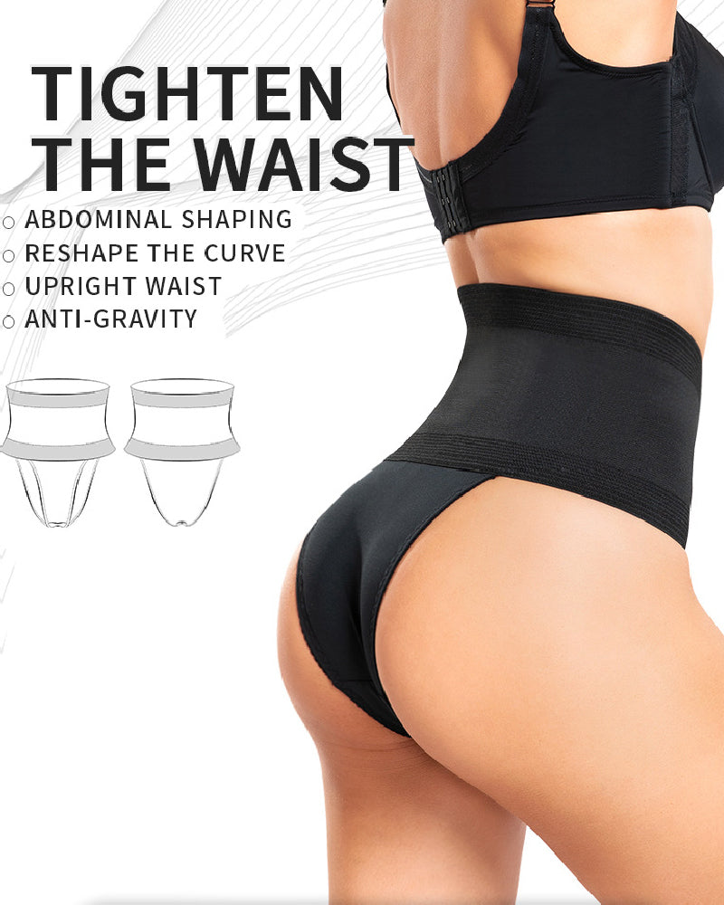 Faja Reductora de Cintura para Mujer, Tanga Moldeadora con Control de Abdomen, Cintura Alta, Pantaleta Moldeadora