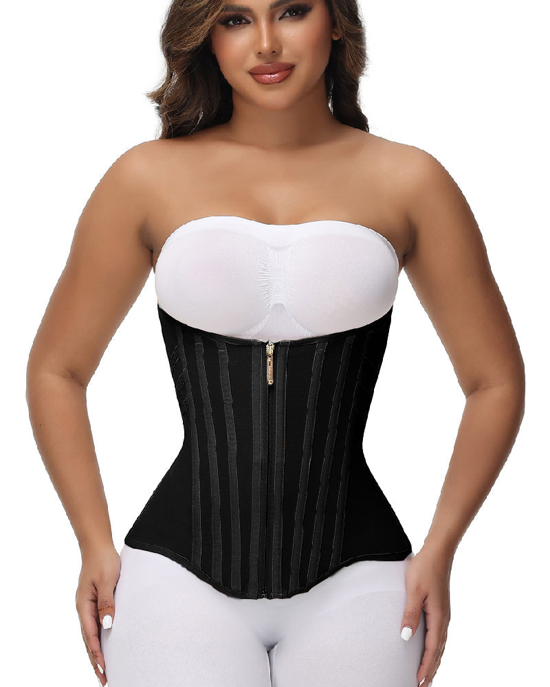 Shapshe® Corset Cinturilla Curvada con Ballenas, Alta Compresión para Cintura Pequeña