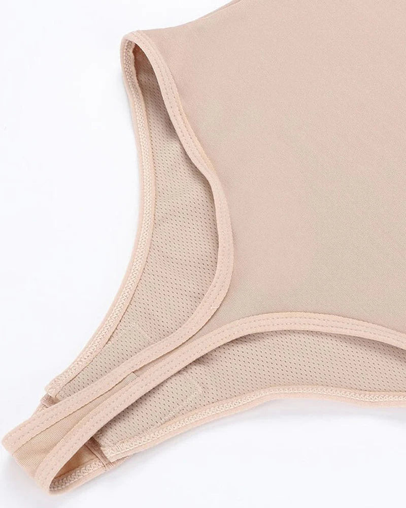 Body Shaper Sin Costuras con Control de Abdomen, Levanta Glúteos, Tanga y Espalda Descubierta