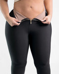 Leggings de Cintura Alta con Control de Abdomen, Levantamiento de Glúteos, Cómodos, Elásticos, Adelgazantes y Ajustados con Cierre