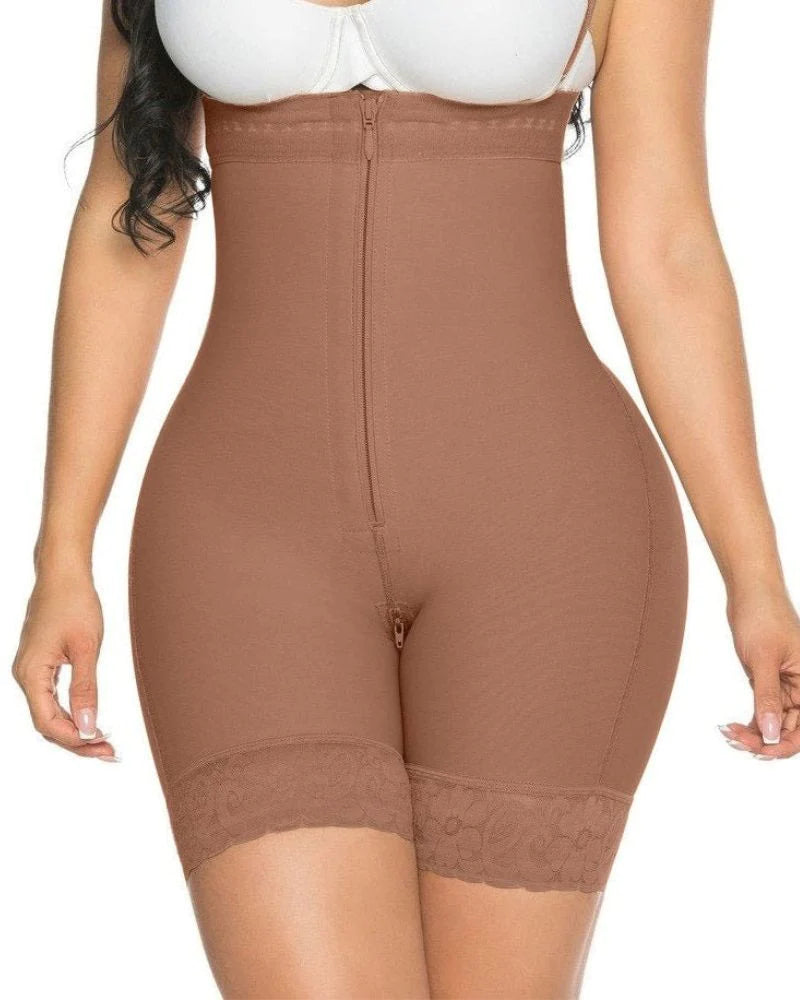 Shapshe® Fajas Colombianas Moldeadoras de Compresión con Control de Abdomen y Cierre, Pecho Abierto