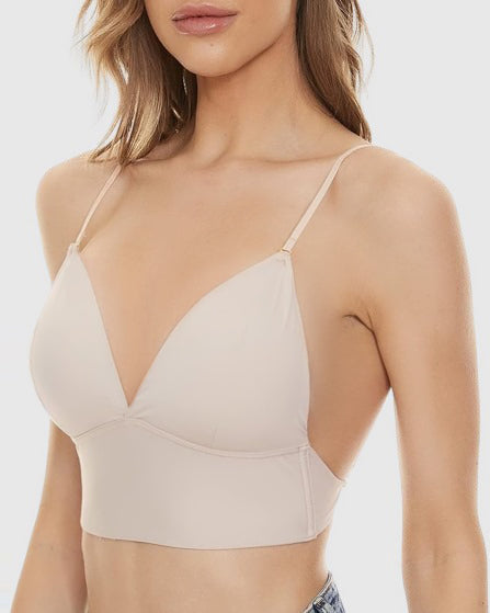 Sostén para mujer sin varillas, sin espalda, en forma de U y de espalda baja
