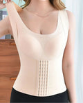Corsé de Compresión Doble Comfort con Control de Abdomen Sin Costuras y Soporte para la Espalda