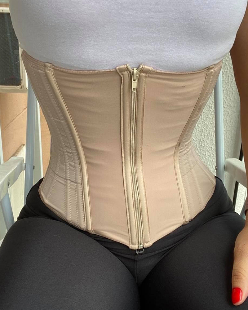 Faja Reductora de Cintura Shapshe® de Doble Compresión con Cierre Ajustable y Varillas de Acero