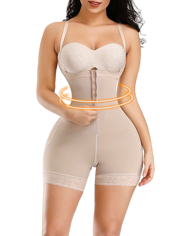 Shapshe® Corsé Faja Control de Abdomen Levanta Glúteos Panties Moldeadores Body Abierto con Cremallera