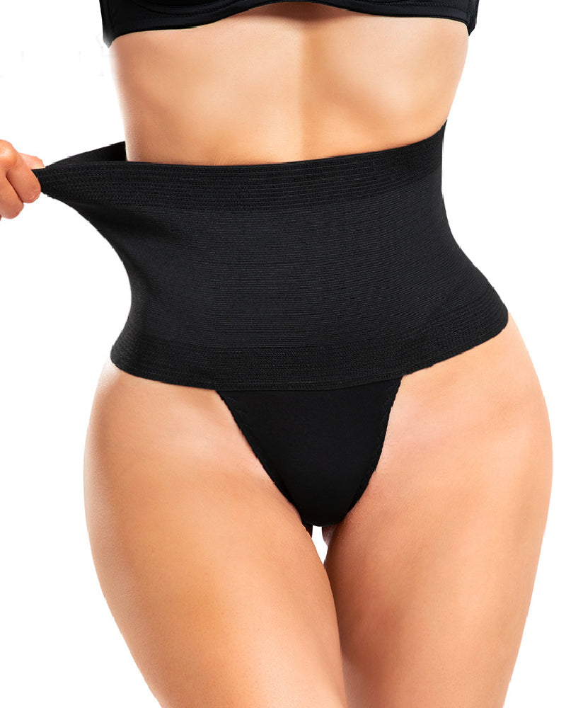 Faja Reductora de Cintura para Mujer, Tanga Moldeadora con Control de Abdomen, Cintura Alta, Pantaleta Moldeadora