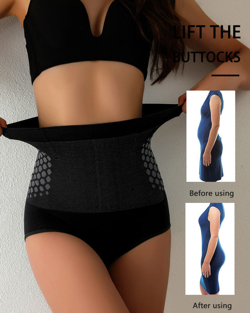 Panties Femeninos de Terapia Magnética para Calentar el Útero, Sin Costuras, de Cintura Alta y Control de Abdomen