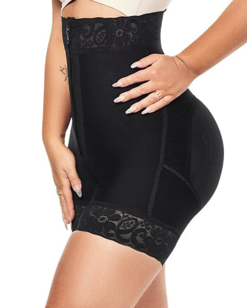 Shapshe® Short Moldeador con Cierre Levanta Glúteos de Cintura Alta con Detalle de Encaje