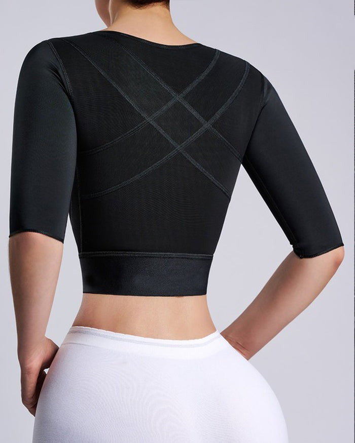 Corrector de Postura Shapshe® Camiseta Moldeadora con Moldeador de Brazos y Hebilla Frontal Slimmer Top