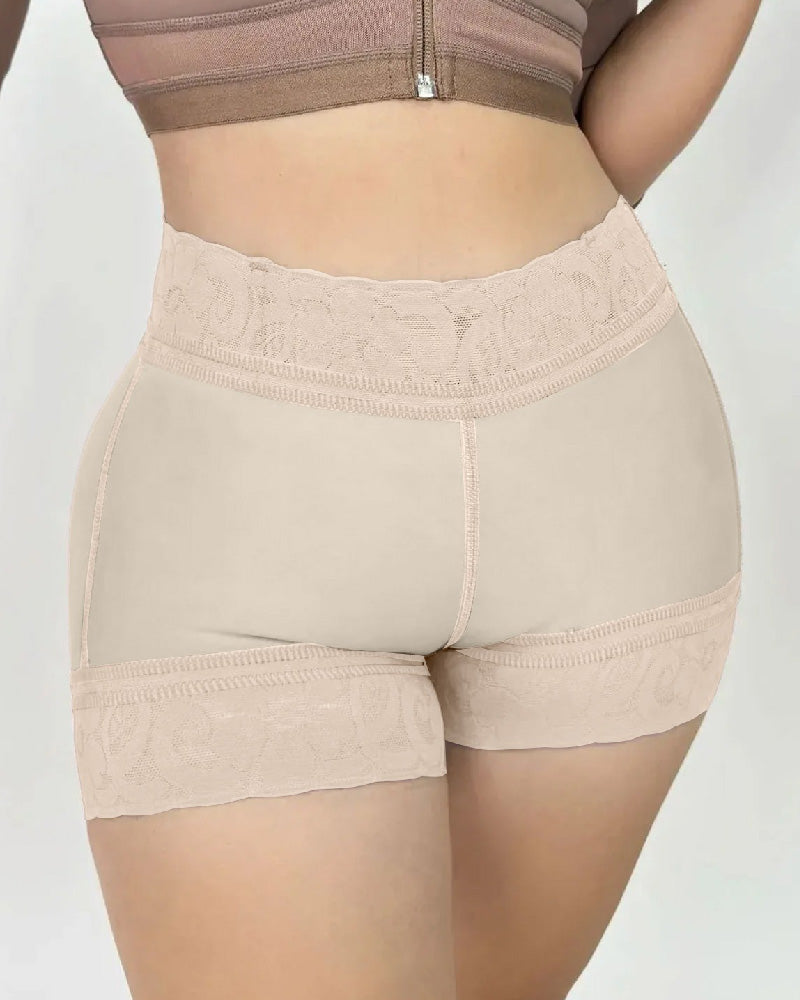 Shapshe® Shorts Moldeadores Femeninos Sin Costuras con Encaje, Levantacola y Control de Abdomen