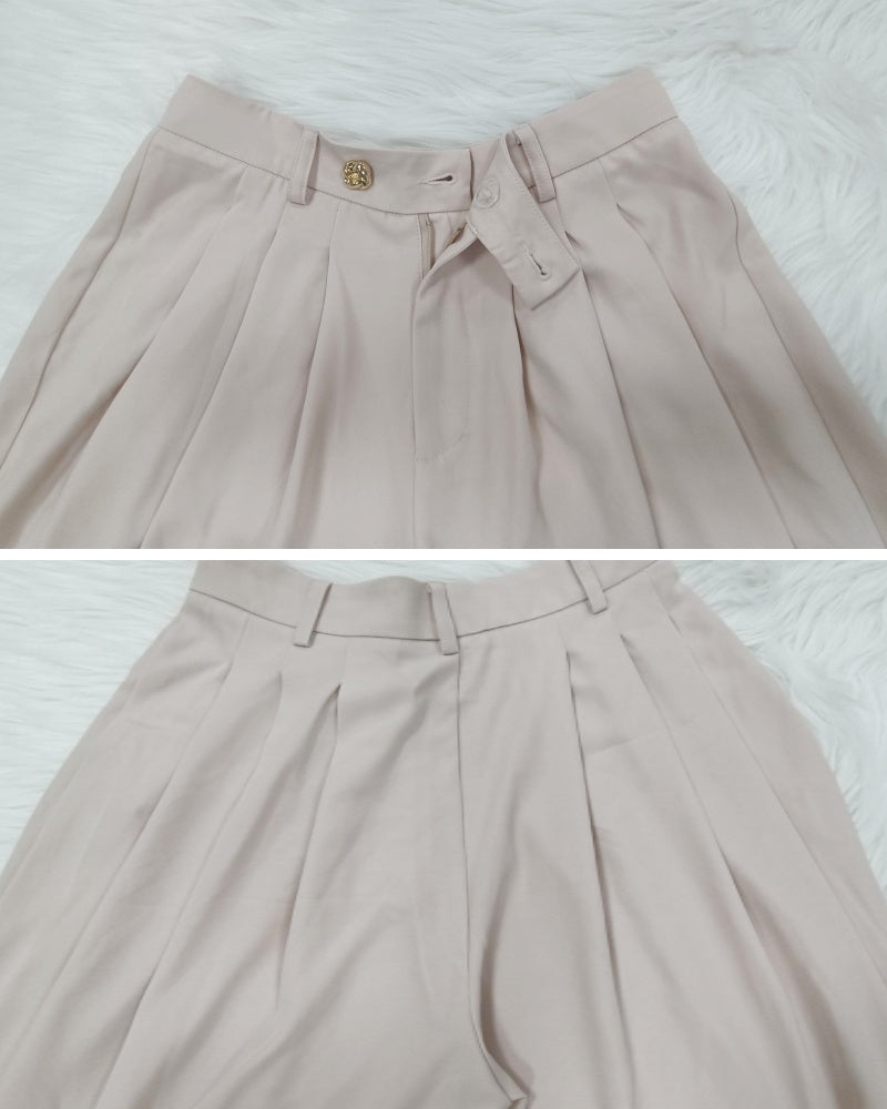 Pantalones Harem de Talle Alto Plisados y Pierna Ancha Shapshe® Leisure