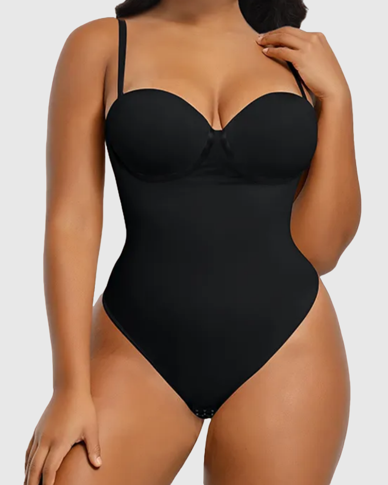 Shapshe® Body ajustado sin costuras con espalda sexy y tanga con cordones