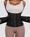 Corsé Deportivo de Cintura con Doble Cinturón, Transpirable y Hueco, Control de Abdomen y Moldeador Slimming
